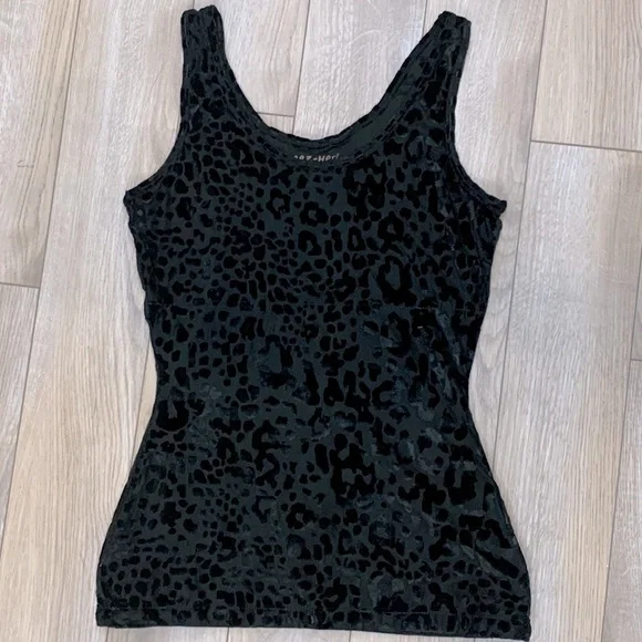 Teez-Her Black Tank Top Animal Print Women’s Medium - Picture 5 of 6